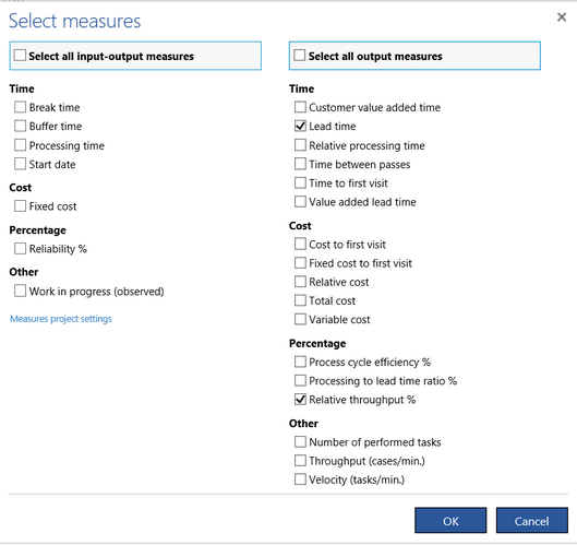 SelectMeasures