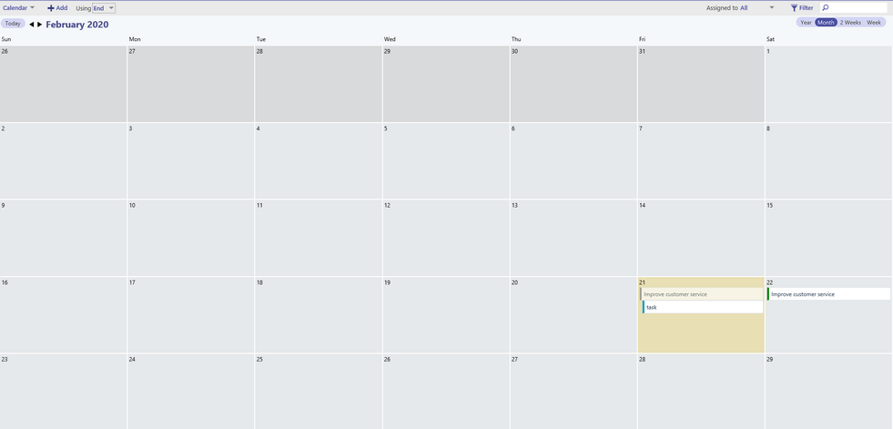 CalendarView